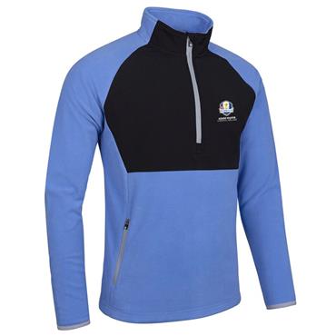 Sunderland Gents Sahara Official Ryder Cup 2027 Thermal Fleece Midlayer Ocean - Black - Silver