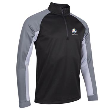 Sunderland Gents Colorado Official Ryder Cup 2027 Zip Contrast Midlayer Black - Gunmetal - Silver