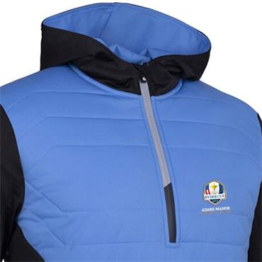 Sunderland Gents Everest Official Ryder Cup 2027 Padded Hoodie Black - Ocean - Silver
