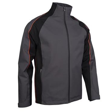 Sunderland Gents Typhoon Contrast Shoulder Panel Waterproof Jacket Charcoal - Black - Inferno