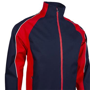 Sunderland Gents Typhoon Contrast Shoulder Panel Waterproof Jacket Navy - Red - White