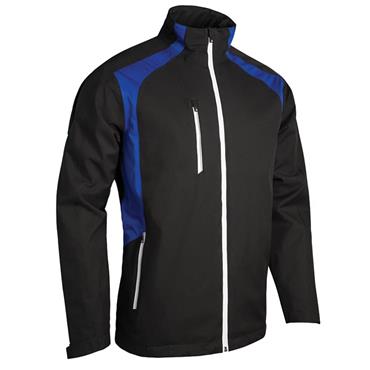 Sunderland Gents  Valberg Zip Front Stretch Waterproof Jacket Black - Electric Blue - White