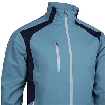 Sunderland Gents Valberg Zip Front Stretch Waterproof Jacket Pacific Blue - Navy - Silver