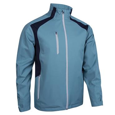 Sunderland Gents Valberg Zip Front Stretch Waterproof Jacket Pacific Blue - Navy - Silver