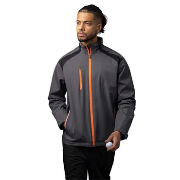 Sunderland Gents Valberg Zip Front Stretch Back Waterproof Jacket Charcoal - Black - Inferno