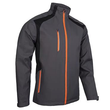 Sunderland Gents Valberg Zip Front Stretch Back Waterproof Jacket Charcoal - Black - Inferno