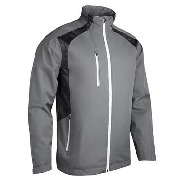 Sunderland Gents Valberg Zip Front Stretch Back Waterproof Jacket Gunmetal - Black Camo - White