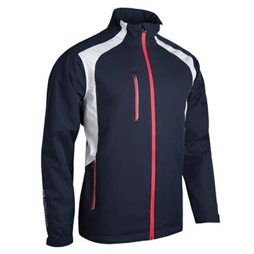 Sunderland Gents  Valberg Zip Front Stretch Waterproof Jacket Navy - White - Red