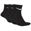 Nike Gents Everyday Lightweight 3-Pairs Ankle Socks Black (010)