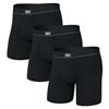 Saxx Gents Essential Stretch Cotton 6" Boxer Brief 3-Pack Black