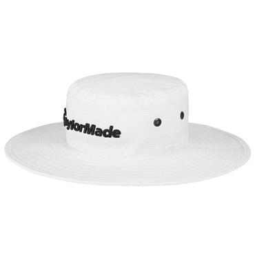 TaylorMade Gents Metal Eyelit Bucket Hat White