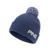 Ping Gents Cresting Knit Hat Deep Sea Blue