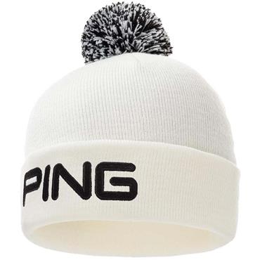 Ping Gents Classic Bobble Hat  White