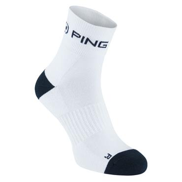 Ping Ping Quarter Sock (2 Pair)  Navy - White