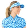 Pure Golf Ladies Arielle Pattern Visor  Santorini Skies
