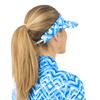 Pure Golf Ladies Arielle Pattern Visor  Santorini Skies