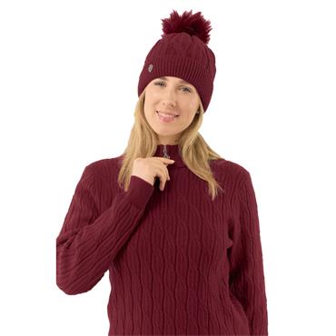 Pure Golf Ladies Margot Bobble Hat  Merlot