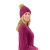 Pure Golf Ladies Margot Bobble Hat  Plum