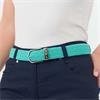 Pure Golf Ladies Paige Woven Stretch Belt  Ocean Blue