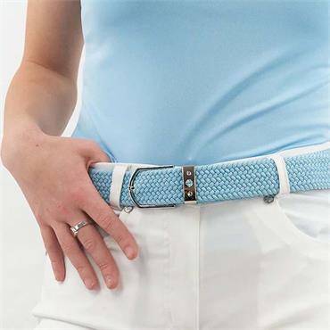 Pure Golf Ladies Paige Woven Stretch Belt  Pale Blue