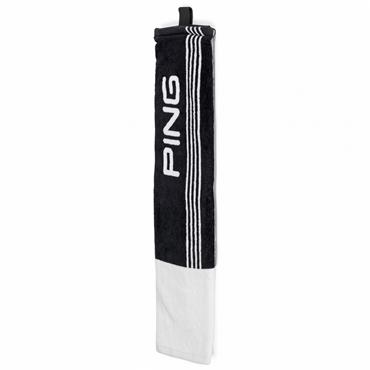 Ping 214 Trifold Towel 21"x16"  Black - White