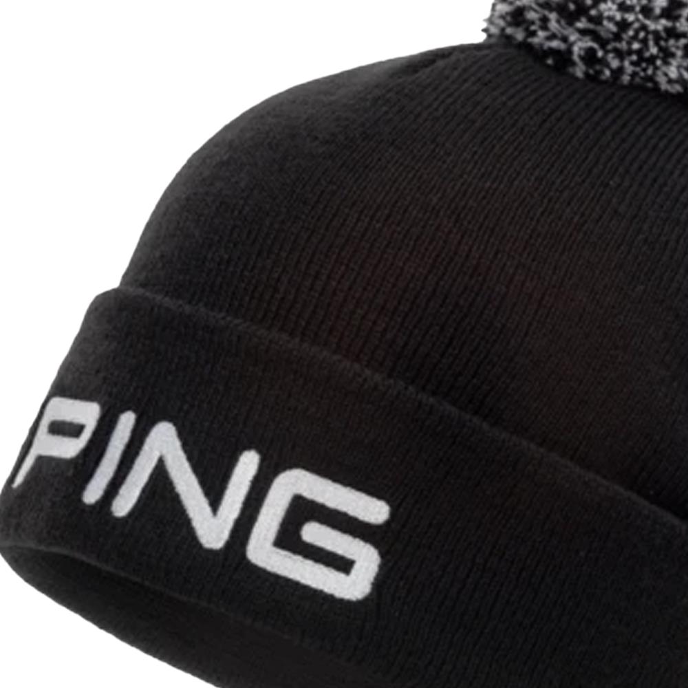 Ping Classic Bobble Knit 201 Hat Black Golf Store