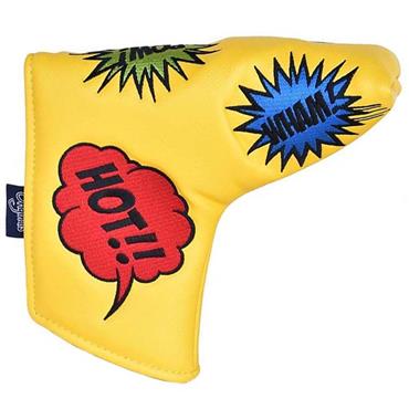 PRG Originals Blade Putter Headcover Yellow Pop Art