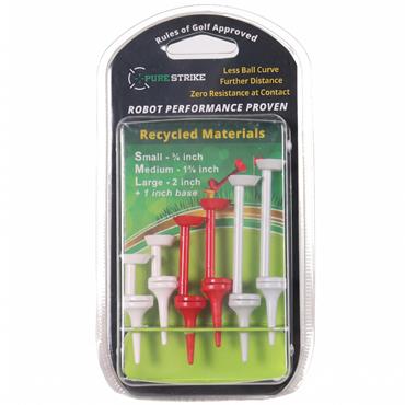 PureStrike Golf Tees 6-Pack Small, Medium & Large Mixed