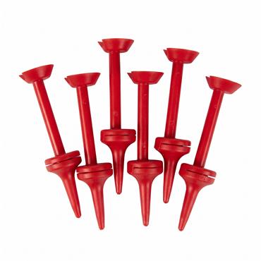 PureStrike Golf Tees 6-Pack Medium 1 3/8" Red