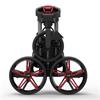 Powakaddy DLX-Lite FF Push Cart  Gunmetal - Red