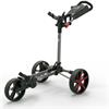 Powakaddy DLX-Lite FF Push Cart  Gunmetal - Red
