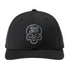 PXG Darkness Skull 6 Panel Curved Bill Snapb  Black