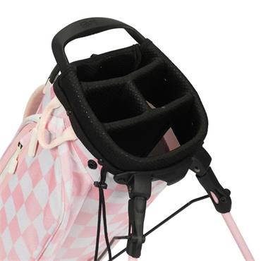 Sunday Golf El Camino Stand Bag  Pink and White Checker