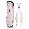 Sunday Golf El Camino Stand Bag  Pink and White Checker