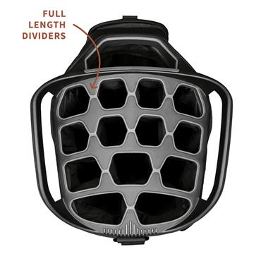 Sunday Golf Big Rig Cart Bag  Matte Black