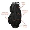 Sunday Golf Big Rig Cart Bag  Matte Black