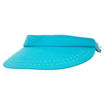 Green Lamb Odelia Diamante Coil Visor  Peacock Blue