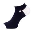 Green Lamb Ladies Low Ankle Socks 3-Pair  Navy - White