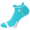 Green Lamb Ladies Low Ankle Socks 3-Pair  Peacock Blue - White
