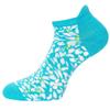 Green Lamb Ladies Mixed Socks 3-Pair  Peacock Blue - White
