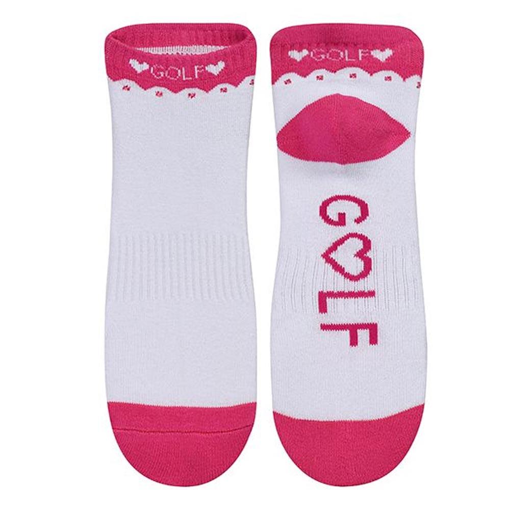 Ladies Golf Socks 2 Pack Pink Irish Golf Store