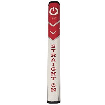 Straight On Tour Putter Grip Size 3  Red - White