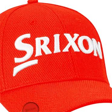 Srixon Baseball Cap with Magnetic Marker  Orange - White