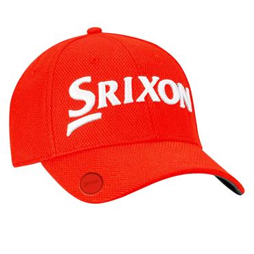 Srixon Baseball Cap with Magnetic Marker  Orange - White
