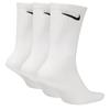 Nike LtWt 3 Pack Crew  Socks Large White 100