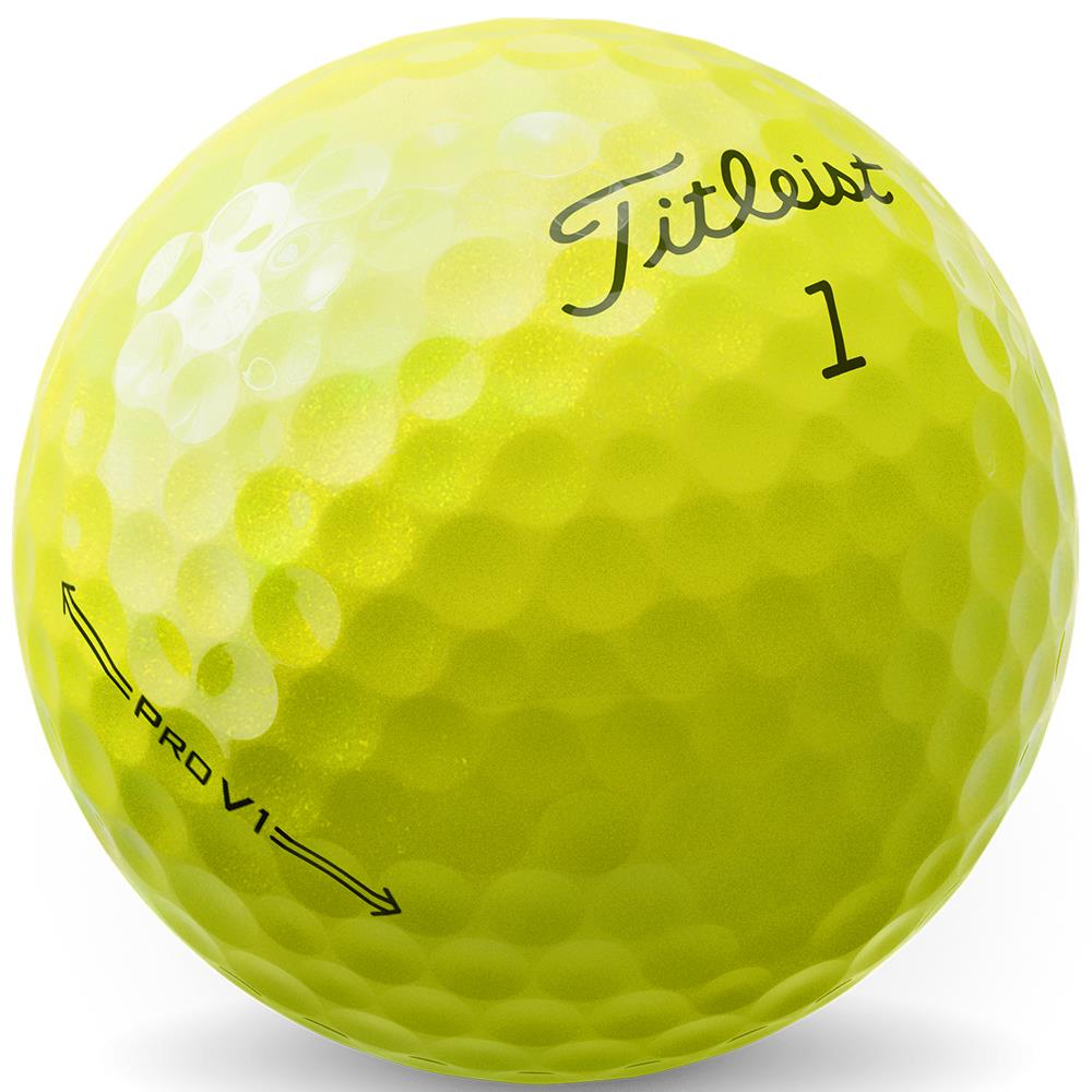 Titleist Pro V1 Golf Balls Dozen Yellow Golf Store