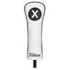 Titleist Leather Hybrid Headcover  Black - White