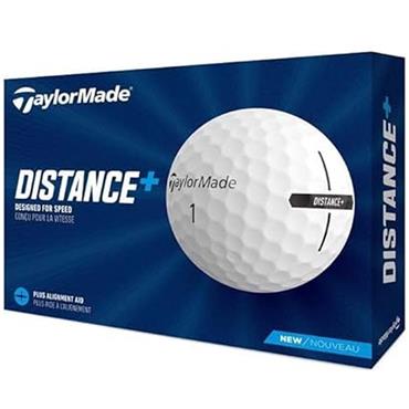 TaylorMade Distance + Golf Balls Dozen White