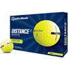 TaylorMade Distance + Golf Balls Dozen Yellow