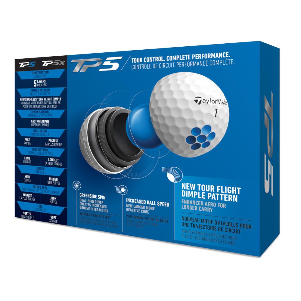 TaylorMade TP5 Golf Balls Dozen White Golf Store